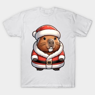Anime Capybara Christmas T-Shirt